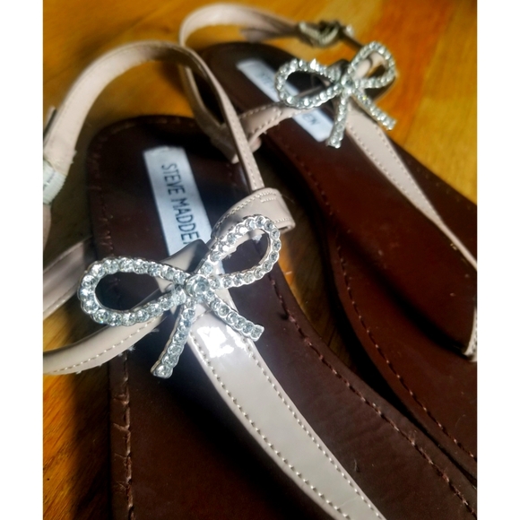 Rhinestone bow sandals by Steve Madden - Picture 2 of 5